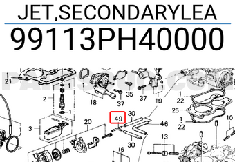 Honda 99113PH40000 JET,SECONDARYLEA