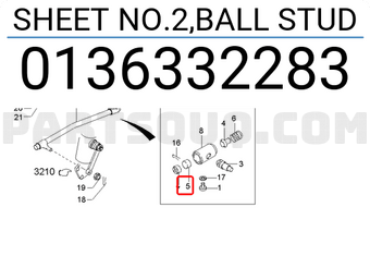 Hyundai / KIA 0136332283 SHEET NO.2,BALL STUD