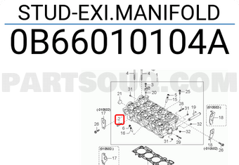 Hyundai / KIA 0B66010104A STUD-EXI.MANIFOLD