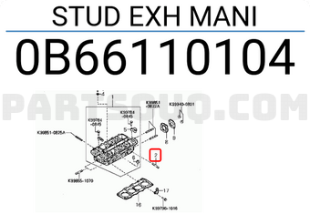Hyundai / KIA 0B66110104 STUD EXH MANI
