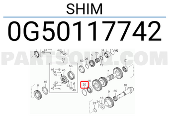 Hyundai / KIA 0G50117742 SHIM
