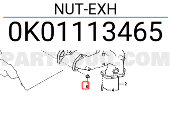 Hyundai / KIA 0K01113465 NUT-EXH