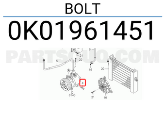 Hyundai / KIA 0K01961451 BOLT