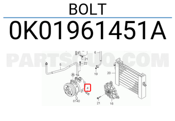 Hyundai / KIA 0K01961451A BOLT