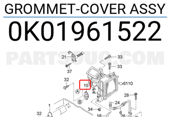 Hyundai / KIA 0K01961522 GROMMET-COVER ASSY