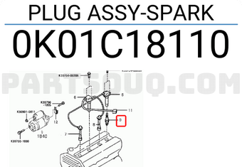 Hyundai / KIA 0K01C18110 PLUG ASSY-SPARK