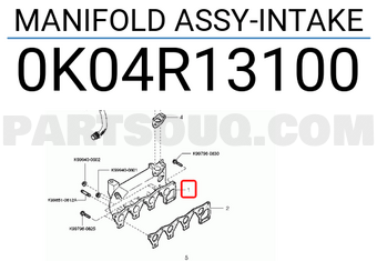 Hyundai / KIA 0K04R13100 MANIFOLD ASSY-INTAKE