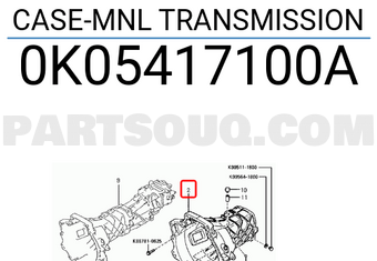 Hyundai / KIA 0K05417100A CASE-MNL TRANSMISSION