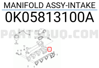 Hyundai / KIA 0K05813100A MANIFOLD ASSY-INTAKE