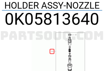 Hyundai / KIA 0K05813640 HOLDER ASSY-NOZZLE