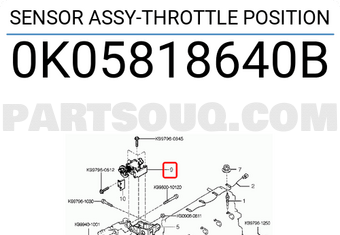 Hyundai / KIA 0K05818640B SENSOR ASSY-THROTTLE POSITION