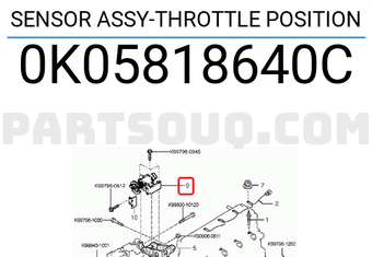 Hyundai / KIA 0K05818640C SENSOR ASSY-THROTTLE POSITION