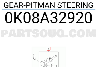 Hyundai / KIA 0K08A32920 GEAR-PITMAN STEERING