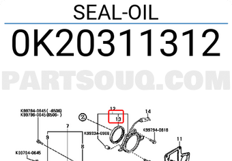 Hyundai / KIA 0K20311312 SEAL-OIL