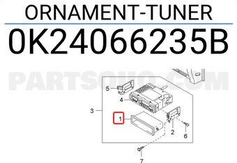 Hyundai / KIA 0K24066235B ORNAMENT-TUNER