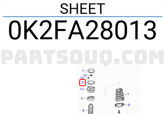 Hyundai / KIA 0K2FA28013 SHEET