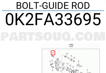 Hyundai / KIA 0K2FA33695 BOLT-GUIDE ROD