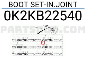 Hyundai / KIA 0K2KB22540 BOOT SET-IN.JOINT