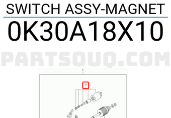 Hyundai / KIA 0K30A18X10 SWITCH ASSY-MAGNET