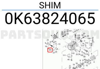 Hyundai / KIA 0K63824065 SHIM