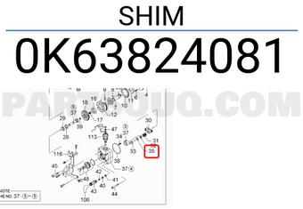 Hyundai / KIA 0K63824081 SHIM