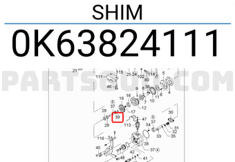 Hyundai / KIA 0K63824111 SHIM