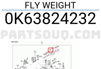 Hyundai / KIA 0K63824232 FLY WEIGHT