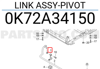 Hyundai / KIA 0K72A34150 LINK ASSY-PIVOT
