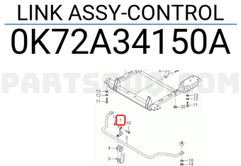 Hyundai / KIA 0K72A34150A LINK ASSY-CONTROL