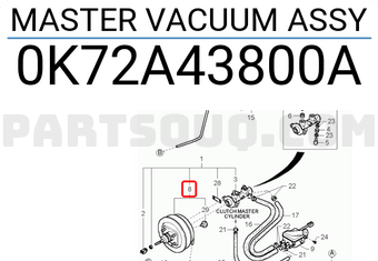 Hyundai / KIA 0K72A43800A MASTER VACUUM ASSY