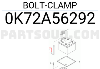 Hyundai / KIA 0K72A56292 BOLT-CLAMP