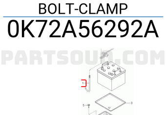 Hyundai / KIA 0K72A56292A BOLT-CLAMP