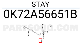 Hyundai / KIA 0K72A56651B STAY