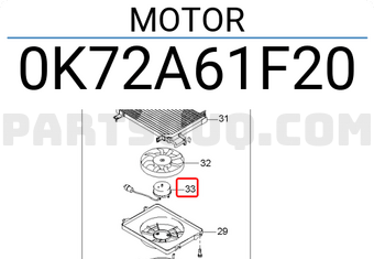 Hyundai / KIA 0K72A61F20 MOTOR