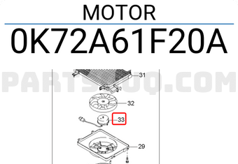 Hyundai / KIA 0K72A61F20A MOTOR