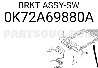 Hyundai / KIA 0K72A69880A BRKT ASSY-SW