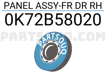 Hyundai / KIA 0K72B58020 PANEL ASSY-FR DR RH