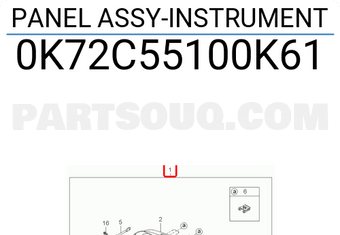Hyundai / KIA 0K72C55100K61 PANEL ASSY-INSTRUMENT