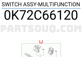 Hyundai / KIA 0K72C66120 SWITCH ASSY-MULTIFUNCTION