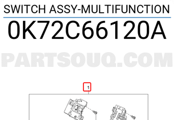 Hyundai / KIA 0K72C66120A SWITCH ASSY-MULTIFUNCTION