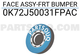 Hyundai / KIA 0K72J50031FPAC FACE ASSY-FRT BUMPER