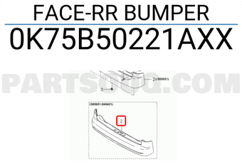 Hyundai / KIA 0K75B50221AXX FACE-RR BUMPER
