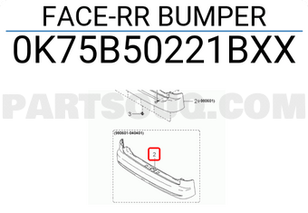 Hyundai / KIA 0K75B50221BXX FACE-RR BUMPER