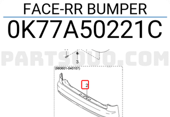 Hyundai / KIA 0K77A50221C FACE-RR BUMPER