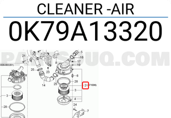 Hyundai / KIA 0K79A13320 CLEANER -AIR
