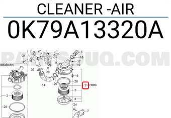 Hyundai / KIA 0K79A13320A CLEANER -AIR