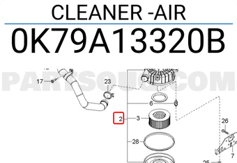 Hyundai / KIA 0K79A13320B CLEANER -AIR