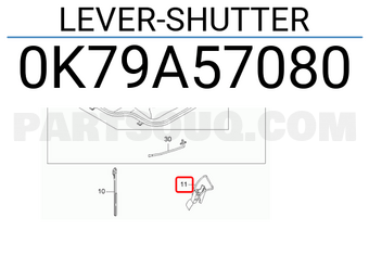 Hyundai / KIA 0K79A57080 LEVER-SHUTTER
