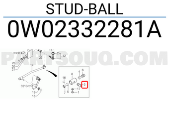Hyundai / KIA 0W02332281A STUD-BALL