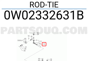 Hyundai / KIA 0W02332631B ROD-TIE